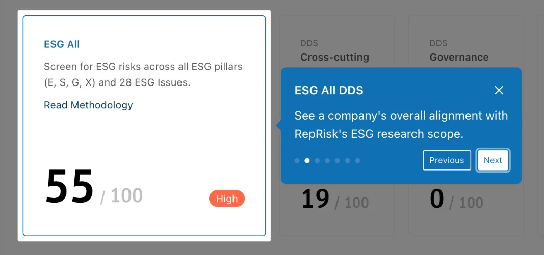 Due Diligence Score screenshot 2