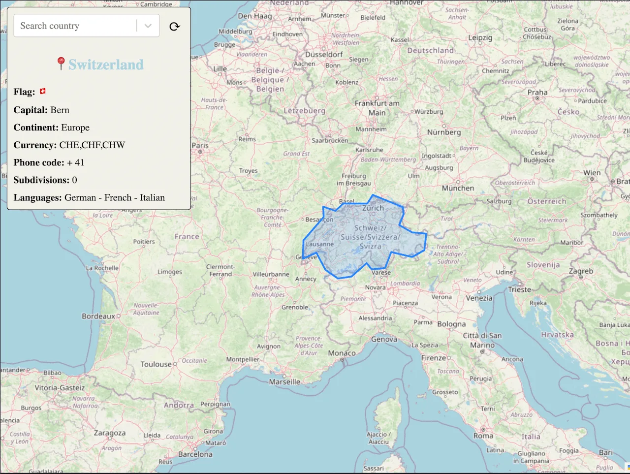 Interactive Map screenshot 2