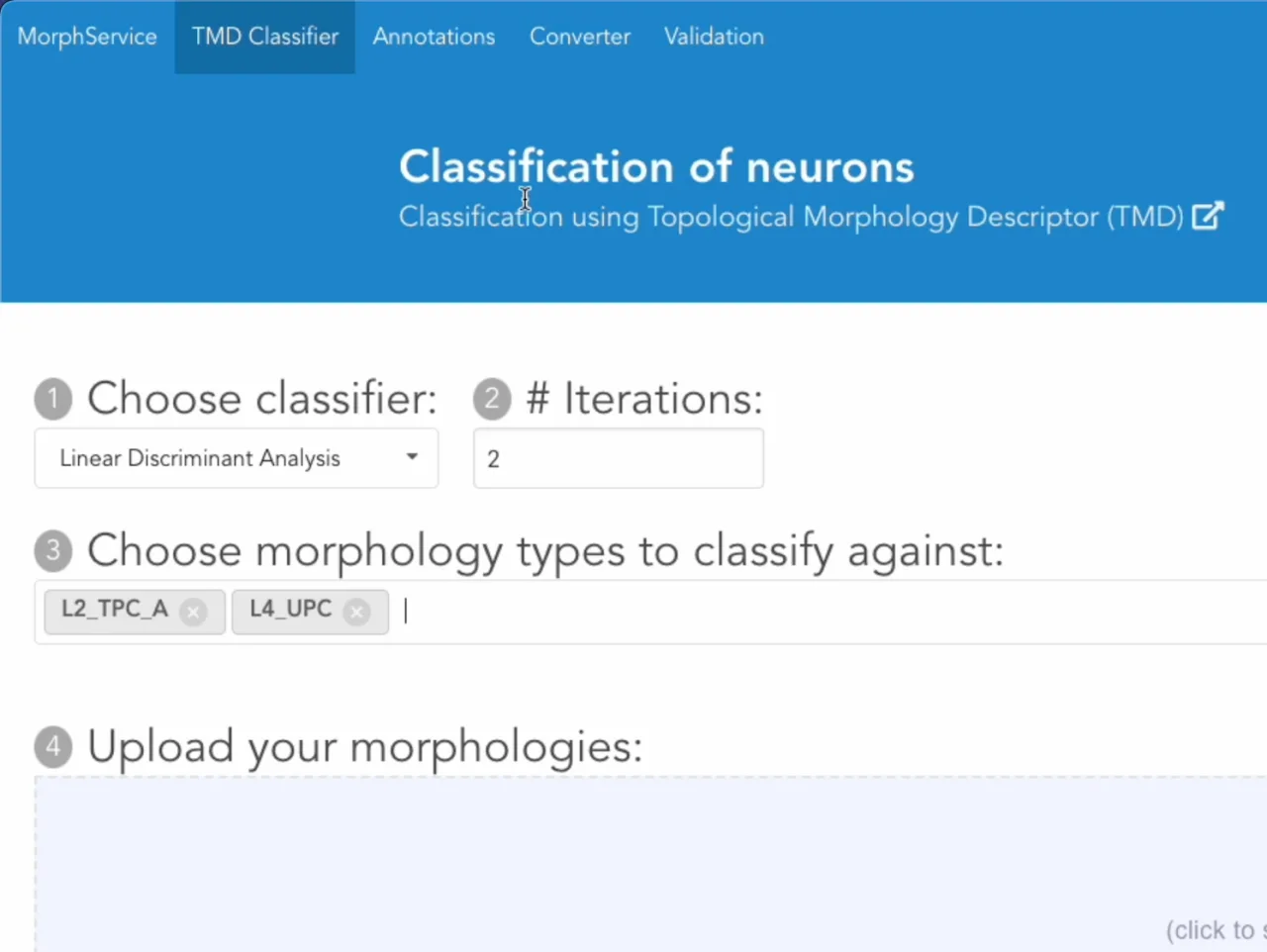 Morph services screenshot 1