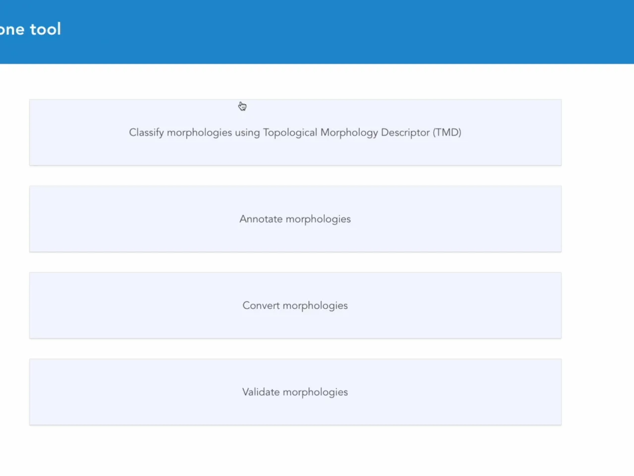 Morph services screenshot 2